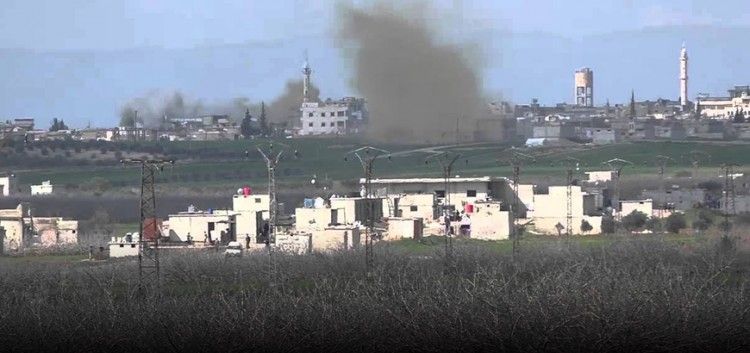 قوات النظام تستهدف بالمدفعية الثقيلة بلدة التمانعة في ريف إدلب الجنوبي